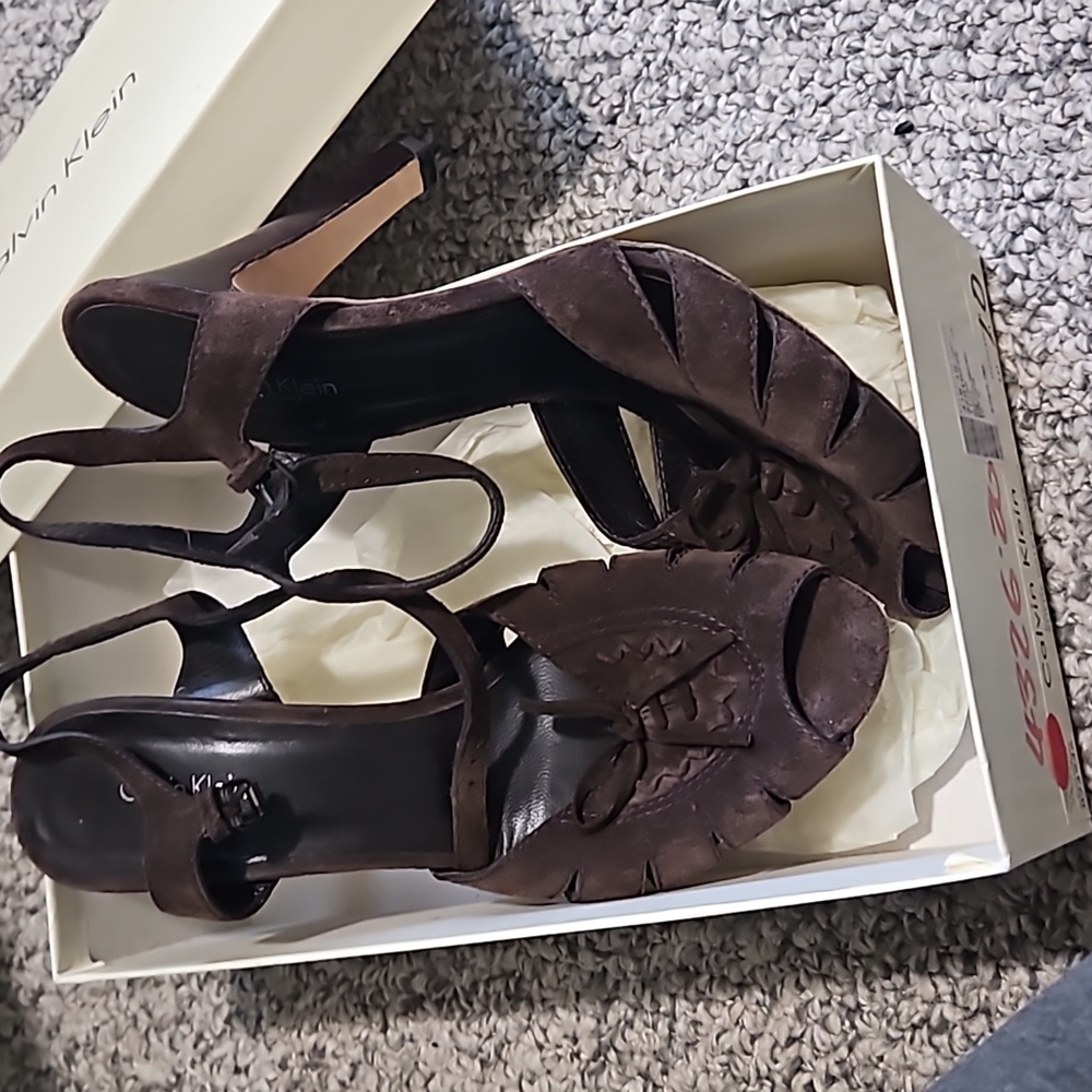 Calvin Klein Brown Suede shoes 10M
